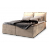 Manželská boxspring posteľ s úložným priestorom Lente 160x200 - krémová