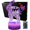 Nočná lampa do detskej izby - 3D LED USB nočná lampa pre darček Evee Pokemon (3D LED USB nočná lampa pre darček Evee Pokemon)