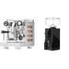 Rocket Espresso Appartamento, copper + Eureka Mignon Turbo, BL black