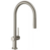 HansGrohe M54 - Drezová batéria Talis s výsuvnou spŕškou, vzhľad nerezový 72800800