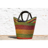 Hammershus Fairtrade Bolga kôš premium v tvare U z Ghany, rôzne farby, 45 cm Barva: Tradiční vzory