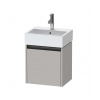 Duravit Ketho.2 Umývadlová skrinka 44x43x34 cm, 1 dvierka, pánty vpravo, matná sivá K25070L07070000