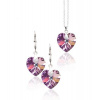 Srdcová souprava CR SW 6 s krystaly Swarovski Elements