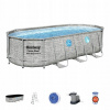 Obdĺžnikový rámový bazén Bestway 549 x 274 cm (Rámový bazén Power Steel Swim Vista s oknom 549x274x122 18x9FT BESTWAY)