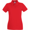 Fruit of the Loom Polokošile Lady-Fit Premium Polo, krátký rukáv, dámská COT16303000400-red Červená XS