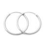 Beneto Elegantní kruhové náušnice ze stříbra AGUC351/N Průměr: 5 cm
