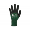 Povrstvené rukavice CXS Olas - veľkosť: 8/9, farba: zelená/čierna