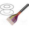 Vodič 10x0,35mm2 tienené,opletenie z medených drôtov čierna