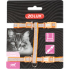 Postroj pre mačku SHINY nylon oranžový Zolux