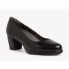Dámske čierne lodičky na hrubom podpätku značky Tamaris