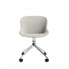 Normann Copenhagen Otočná stolička Hyg Comfort Chair Swivel 4W Alu – sivá/hliník