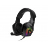 Connect IT Battle RGB Ed. 3 herné slúchadlá s mikrofónom, 2x Jack+USB – čierna 14549836