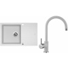 Set Sinks G4428XC (dřez Linea 780 XC Milk 28 + baterie Vitalia Milk 28)