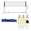vidaXL Bedmintonová sada siete a košíkov, 300x155 cm 91307