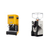 Gaggia New Classic EVO, yellow + Eureka Mignon Perfetto, NX black