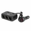 AMiO Predlžovacia zásuvka 2x USB-A 1x USB-C QC4.0 12/24V 120W 80cm 04366
