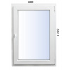 Plastové okno 800x1000 OS pravé ALUPLAST