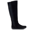 Vysoké kozačky Zaqq Qatch Shine velours black 38