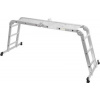 Rebrík s plošinou Strend Pro ML103 4x3, kĺbový, Alu, max. 150 kg