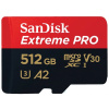 SanDisk microSDXC 512GB Extreme PRO + Rescue PRO Deluxe + SD adaptér SDSQXCD-512G-GN6MA
