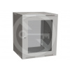 SOLARIX Rozvádzač nástenný skladaný SENSA LITE 12U 450mm, dvere sklo, RAL 7035, SENSA-L-12U-545-11-G