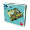 Drevené kocky Na farme 20 Dino