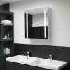 Kúpeľňová skrinka s LED a zrkadlom 60x14x62 cm-ForU-285125