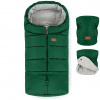 Fusak do kočíka Petite&Mars Set zimný fusak Jibot 3v1 + rukavice na kočík Jasie Juicy Green (8596202008248)