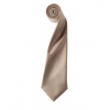 Premier Workwear Pánska saténová kravata PR750 Khaki -ca. Pantone 7503 144 x 8,5 cm