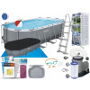 Bazén s oválnym rámom Bestway 549 x 61,5 cm (Rám záhradného bazéna 549x274x122 Bestway 56710 Set 16v1 MODEL 2024)