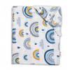 Baby Nellys bavlna prestieradlo Dúha modrá 70x140