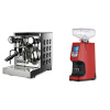 Rocket Espresso Appartamento TCA, black + Eureka Atom 60, ferrari red