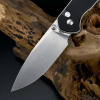Vega CJRB J1925L-BK Large Pyrite Black vreckový nôž 9,4 cm, Stonewash, čierna, G10
