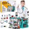 LeanToys Velká lékařská sada Lékařský stůl Lékařské světla Zvuky Příslušenství 77 dílů.