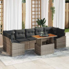 zahrada-XL Záhradný jedálenský set s vankúšom Šedá, hnedá 100 x 55 x 73 cm 3349803