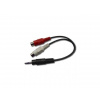 GEMBIRD kabel mnijack - 2xCinch (F), 20cm CCA-406