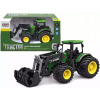Traktor Zelený 1:24 Lyžica Gumové kolesá