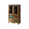 Bighome - Komoda z recyklovaného dreva 95x40x150 viacfarebne lakovaná OLDTIME