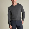 Charles Tyrwhitt Merino Crew Neck Jumper — Grey - L