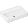 HANSGROHE Xanuia Q Compact závesné umývadlo bez otvoru, s prepadom, 550 x 370 mm, biela, s povrchom SmartClean, 61121450