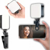 LED LAMPA NA KLIP NA NATÁČANIE, MAKE-UP, CHLADNÉ SVETLO NA FOTKY A LIVE VIDEÁ