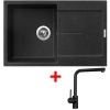 Sinks ULTIMA 790 Granblack + Elka čierna matná