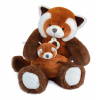 Plyšová panda s mláďatkom Red Panda Unicef Collection Doudou et Compagnie v darčekovom balení červená 25 cm od 0 mes DC3985