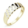 Zlatý dámsky prsteň DF 2098 zo žltého zlata, s briliantom 53