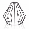 Lampové tienidlo - Drôtené lampa kovové kovové e27 podkrovie drôty čierna (Drôtené lampa kovové kovové e27 podkrovie drôty čierna)