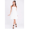 Dámske značkové šaty EVA & LOLA s rozšírenou sukňou biele - Biela / S - EVA & LOLA S bílá