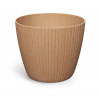 Prosperplast Květináč LAMIA ECO WOOD 23,8 cm - barva: naturo ECO