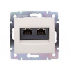 LEGRAND VALENA Zásuvka 2XRJ45 STP CAT5E biela 774241
