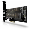 Adaptér Axagon PCEM2-D PCIe NVME SATA M.2