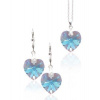 Srdcová souprava CR SW 7 s krystaly Swarovski Elements